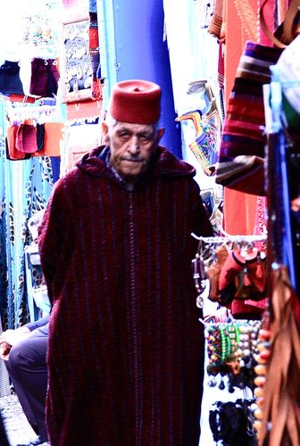 舍夫沙万小镇里的摩洛哥人