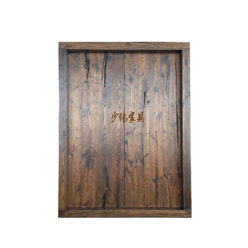 中式实木做旧大门/进户门实木庭院对开门/仿古大门复古老榆木大门