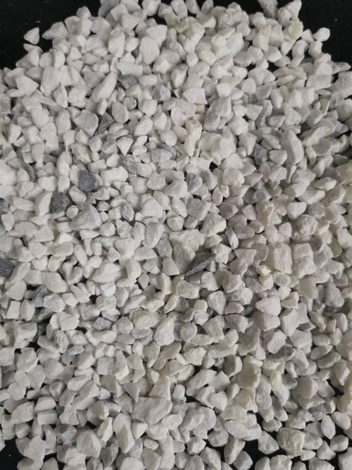白色碎石子6-9mm-磨石地坪白石子价格-白色水磨石