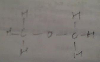 甲醚的结构简式为ch3-o-ch3