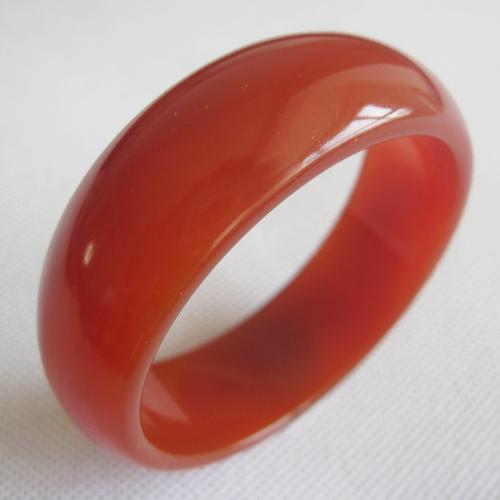 中国红天然红玛瑙手镯 玛瑙玉镯子 加宽加厚 时尚复古