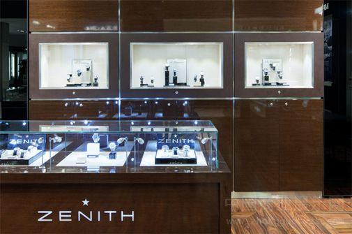 品牌专柜#钟表专柜展示设计:巴黎春天百货绅士腕表专柜设计