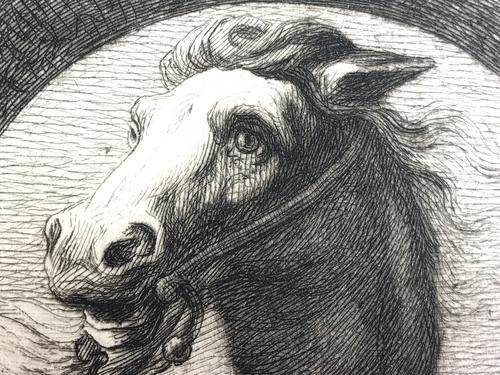 19世纪晚期蚀刻铜版画 《圣维塔利斯和马》—16世纪矫饰主义画家帕米