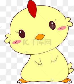 q版可爱卡通萌萌哒小动物十二生肖小鸡