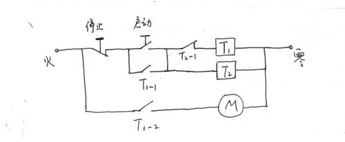 时间继电器延时电路