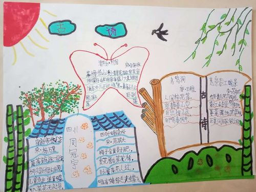 乡村生活是惬意的,让我们从四年级11班孩子们的手抄报中去领略那份