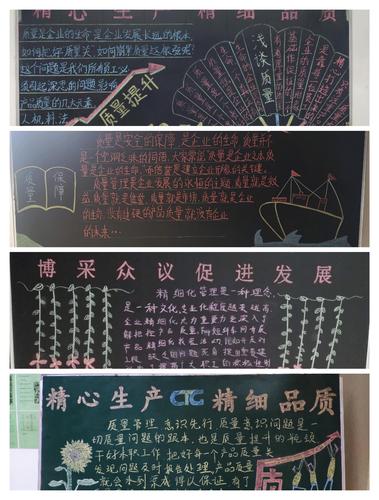 "百日质量活动"系列报道-板报大宣传,比武提技能