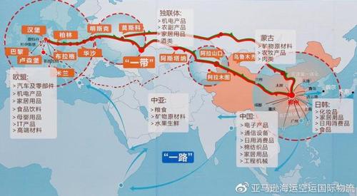 欧洲铁路中欧班列线路图