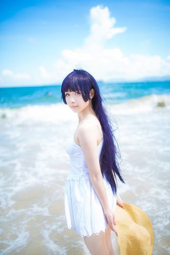 momoko葵葵的cosplay正片 momoko葵葵五更瑠璃白裙.