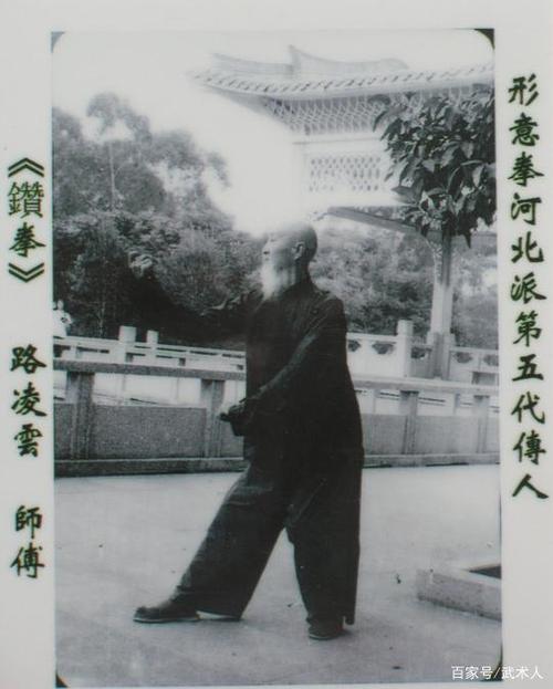 形意拳大师尚云祥高足路凌云的一组拳照,老前辈气势非凡!