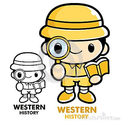 幼儿园考古学家简笔画