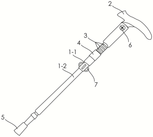 一种多功能钛合金登山杖的制作方法