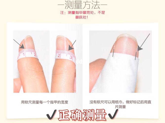 穿戴甲的正确测量方法