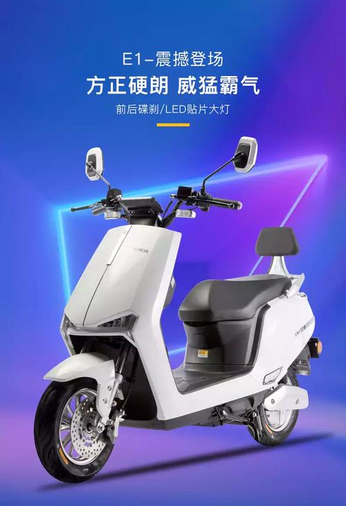 玉骑铃e1电瓶车电动摩托车整车成人双人踏板代步大功率电摩托 新皎月