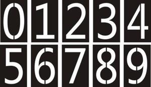 镂空喷漆数字母空心字0-9a-z字模板刻字漏字版pvc塑胶料广告模板