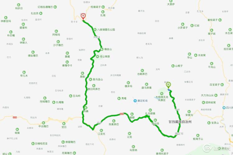 今天上午都在木格措景区赏景,下午从木格措出发到达道孚县八美镇,全程