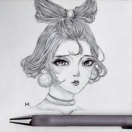美术生画素描妲己,看到流泪的眼睛,网友:不爱江山爱美人
