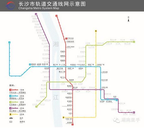先来看看长沙地铁建设示意图