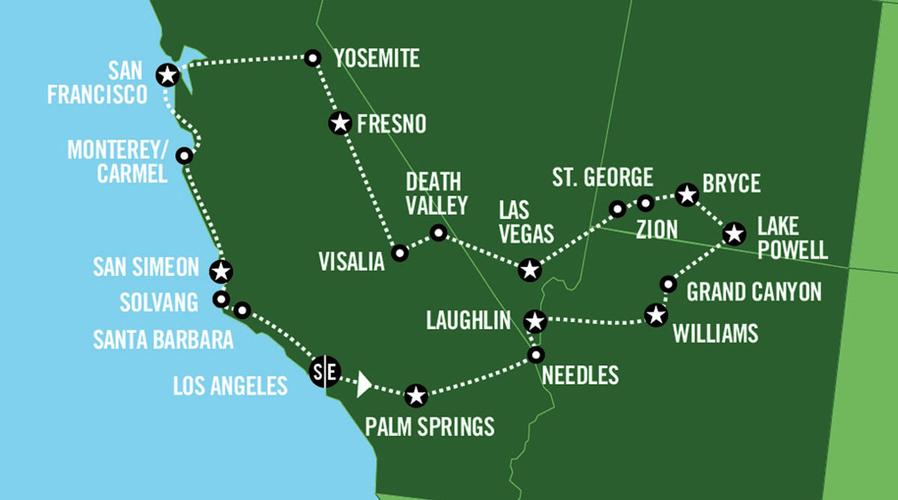 拉斯维加斯旅游线路