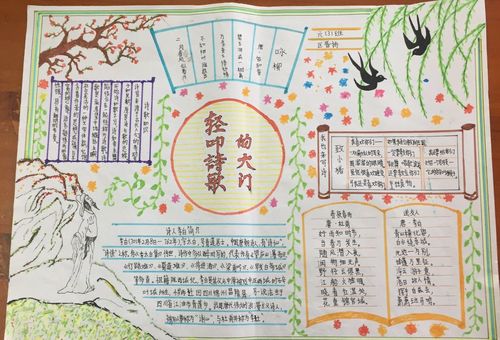 传承文化 诗韵飘香——实验小学六(3)班举行手抄报评比活动