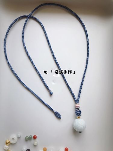 单珠项链绳,绳编毛衣链～旧物改编进行时_毛衣链_项链
