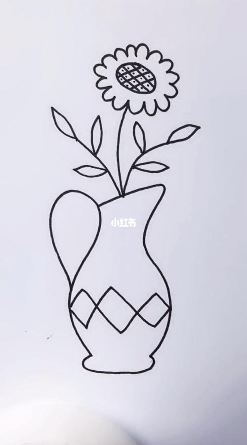 花瓶简笔画_简笔画_花瓶_简笔画教程_知识_艺术