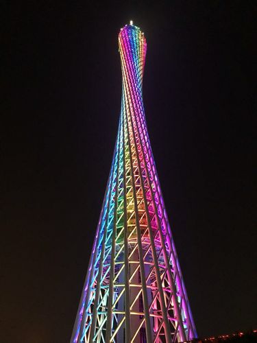 实拍的一组广州小蛮腰风景图