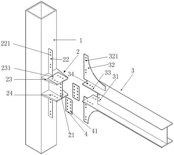 装配式加强型钢结构梁柱节点连接装置的制作方法
