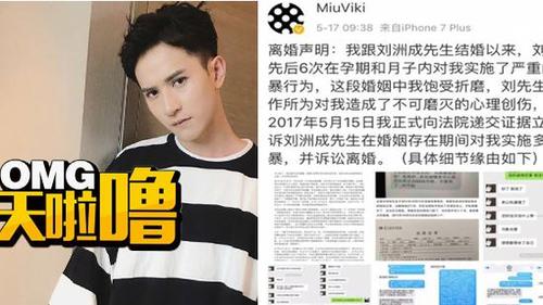至上励合刘洲成妻子宣布离婚:孕期他曾6次家暴