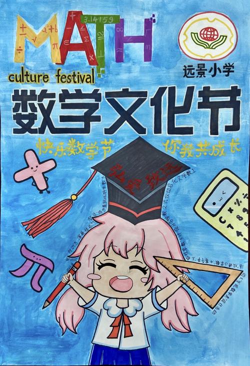 远景小学"数学文化节"名片设计评选活动之三——五,六年级海报设计