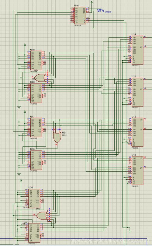 利用proteus软件设计红绿灯(数字电路与逻辑设计)