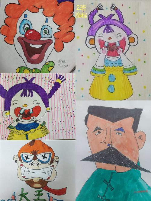 【一张有趣的脸】天门外国语学校小学部线上主题美术作品展示