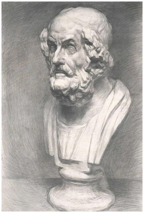 央美院附中,石膏像素描作品精选