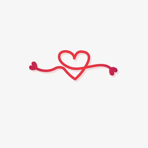 线,爱心,线条,矢量