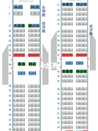 飞机座位分布图