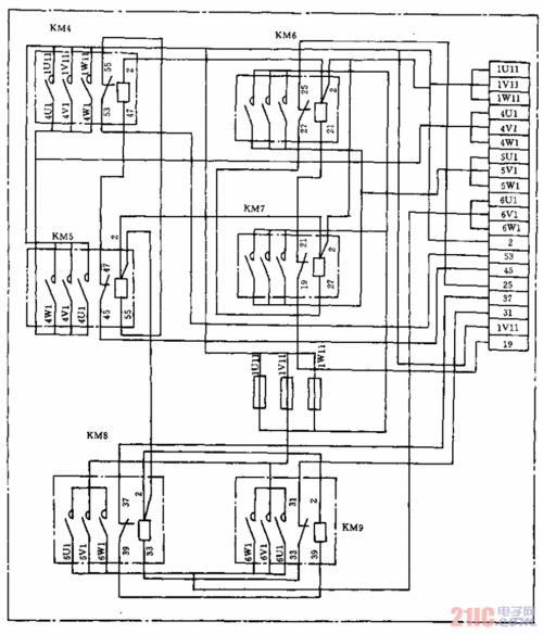 g607型圆锯床电气接线图(2)