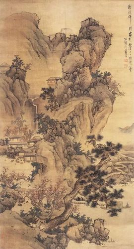 明 蓝瑛山水画精选鉴赏