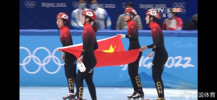 中国队短道速滑女子3000米接力摘铜##短道速滑女子3000米接力##中国