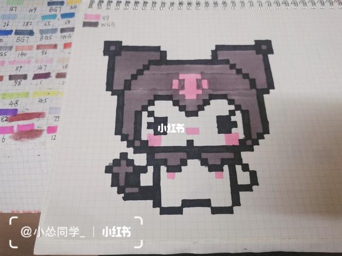 像素画—卡通人物_像素画_卡通_临摹_像素画临摹_文化