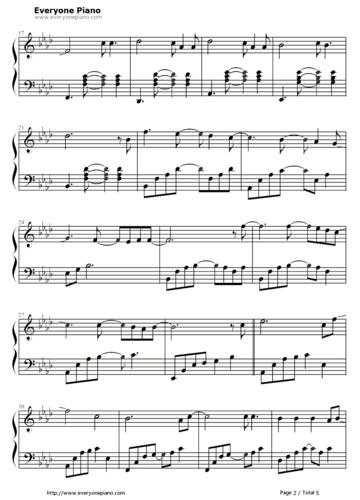 allofmejohnlegend钢琴谱