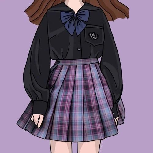 jk制服女生动漫头像