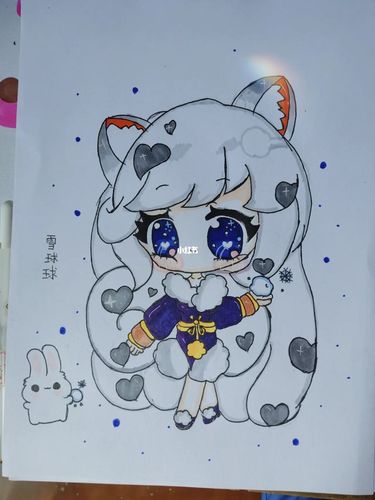 云中歌手绘 粉丝说想要迷你世界雪球球 ,已经画好啦.