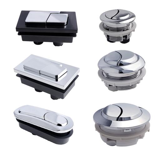 马桶盖按钮圆形长方形马桶开关冲水按压器水箱按钮通用马桶盖配件