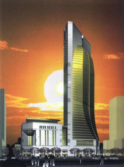 深圳市中心区22,23-1号街坊建筑设计——特美思大厦