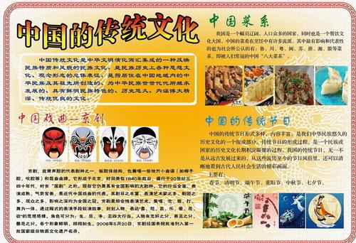 小学生有关我国传统文化的手抄报