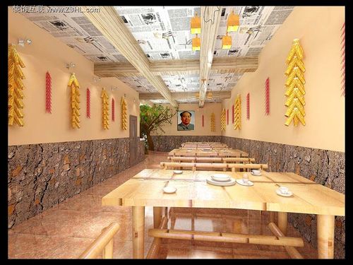 农家院_餐饮酒店_设计作品_装修效果图_安阳装修网