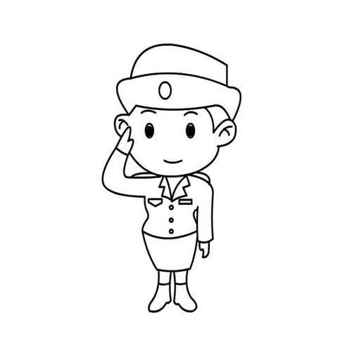 警察卡通头像简笔画图片大全大图