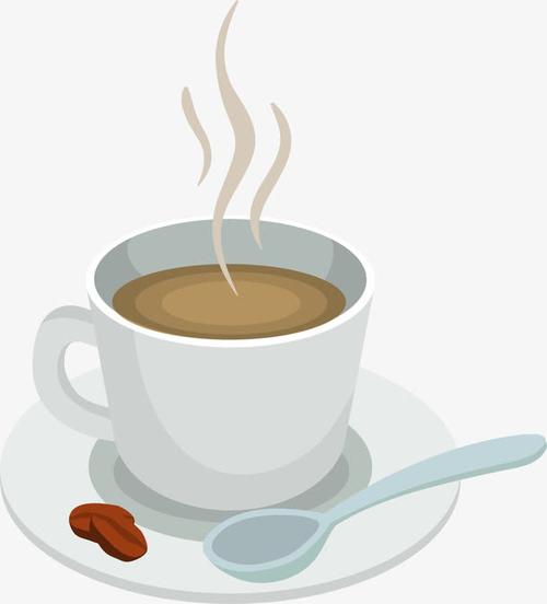 白色卡通咖啡杯