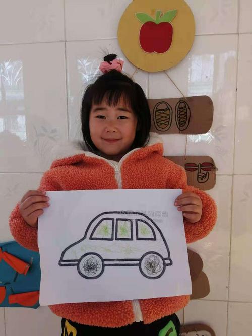 我给小汽车涂颜色(小班)