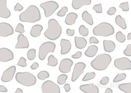 鹅卵石抽象背景插画-正版